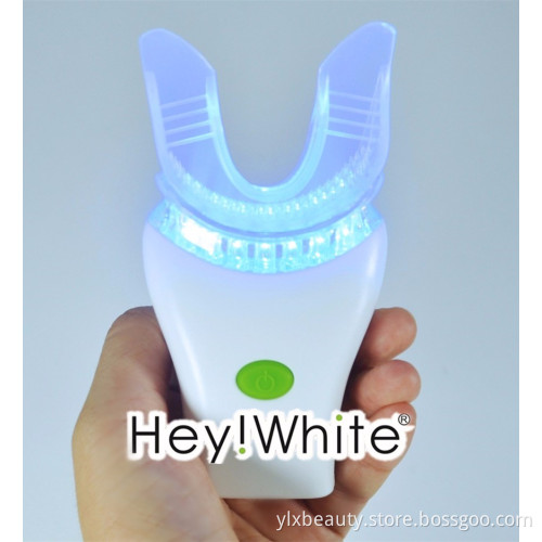 10 Minutes Sonic Teeth Whitening Light Blue Mini Bleaching Lamp Teeth Cleaning Device